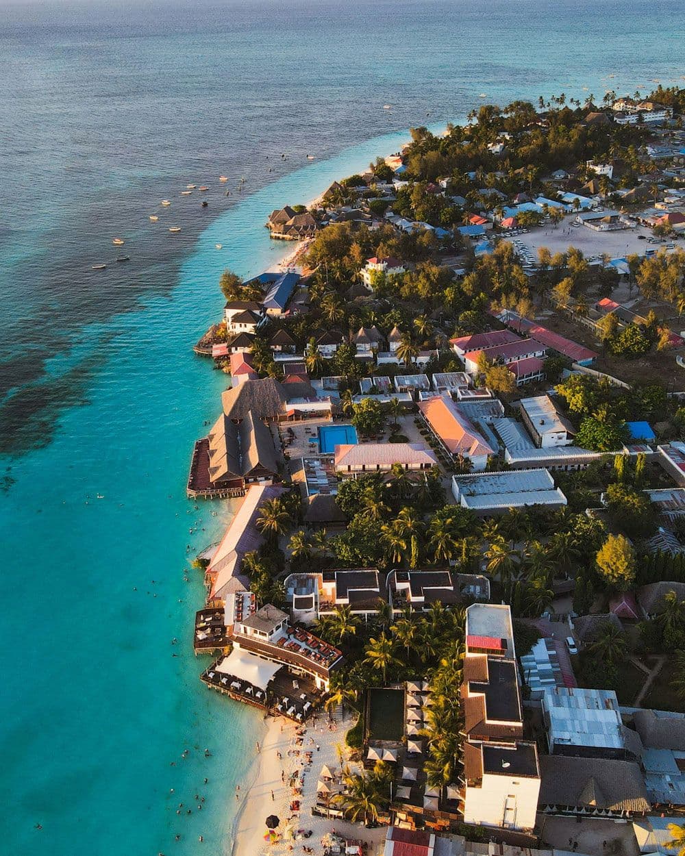 Zanzibar beach coastal area